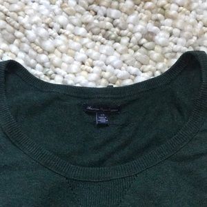 american eagle forest green sweater